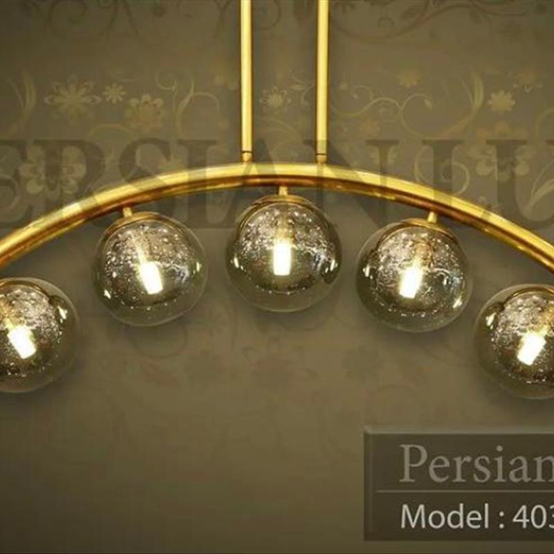 لوستر مدل لاینر کد 4030پنج شاخه آنتیک