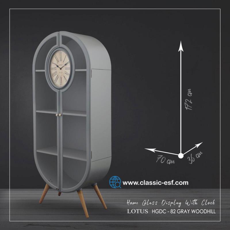 ساعت کنارسالنی لوتوس کد 82 gray
