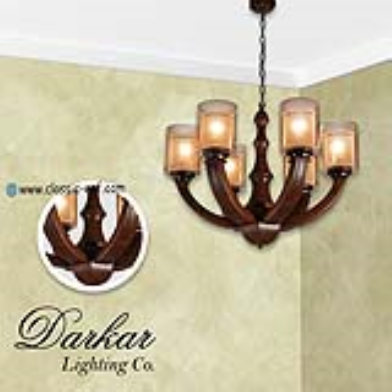 لوستر چوبی دارکار مدل موناکو