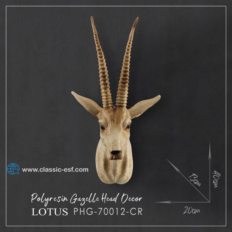 کله غزال تزئینی کد70012- cr