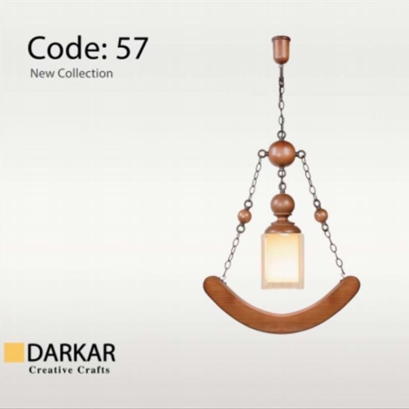 آویز چوبی تبسم تک شعله دارکار 